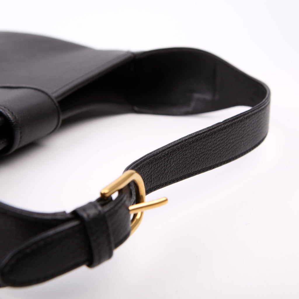 726274 Aphrodite Medium Shoulder Bag Black