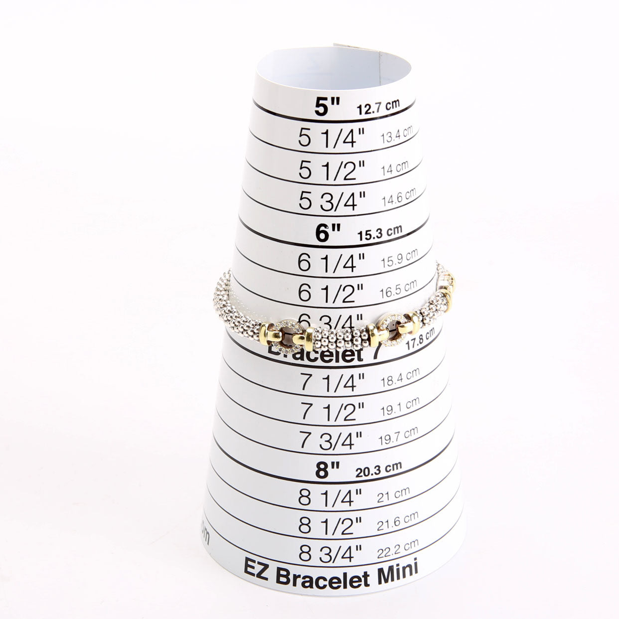 Three Station Enso Bracelet 925/750/Diamonds