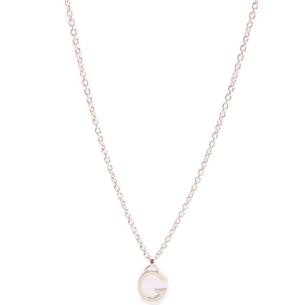 G Pendant Chain Necklace 925