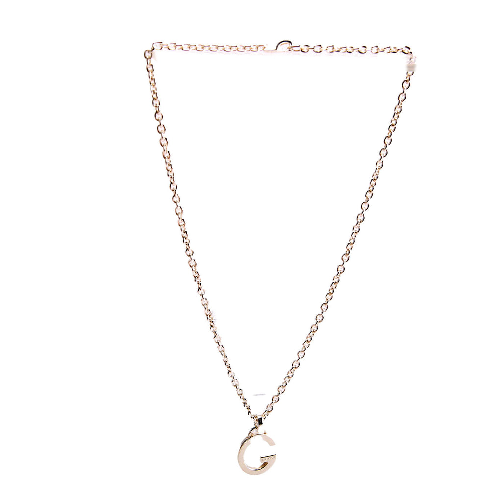 G Pendant Chain Necklace 925