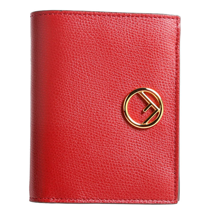 8M0387 F Is Fendi Compact Wallet Red