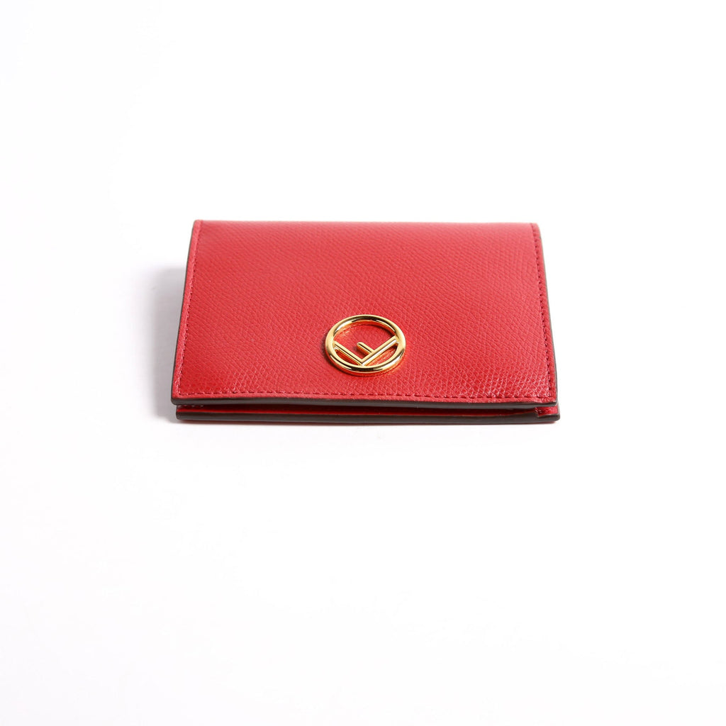 8M0387 F Is Fendi Compact Wallet Red