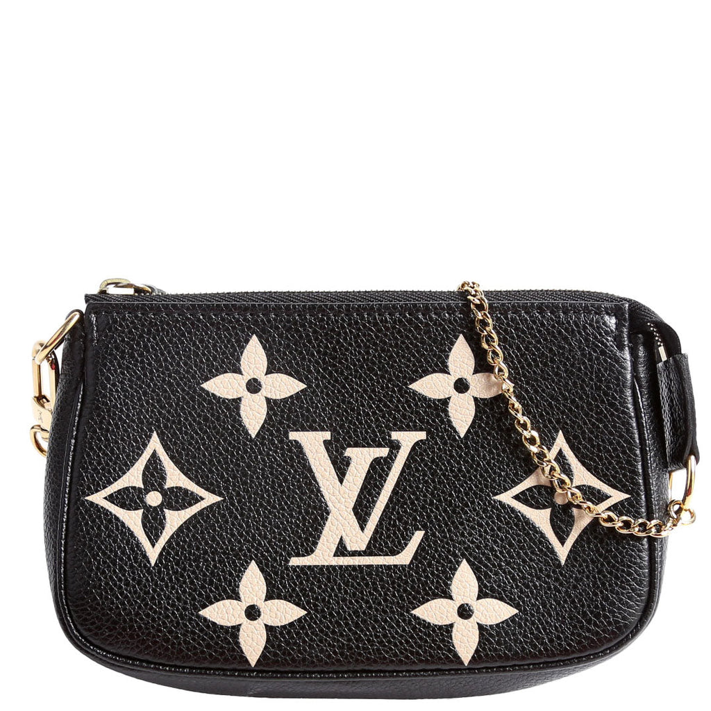 Pochette Accessories Mini Bicolor Empreinte Black/Beige