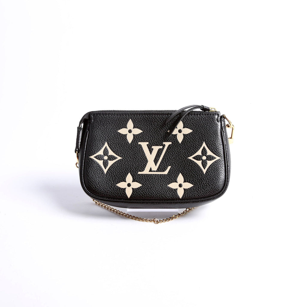 Pochette Accessories Mini Bicolor Empreinte Black/Beige