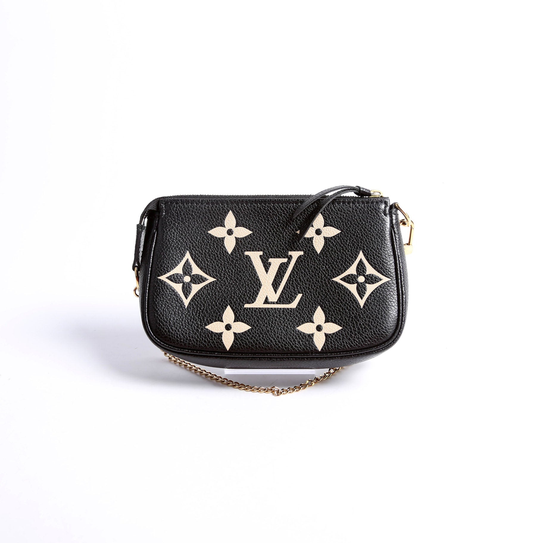 Pochette Accessories Mini Bicolor Empreinte Black/Beige