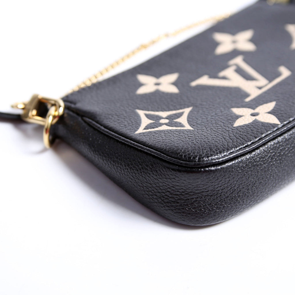 Pochette Accessories Mini Bicolor Empreinte Black/Beige