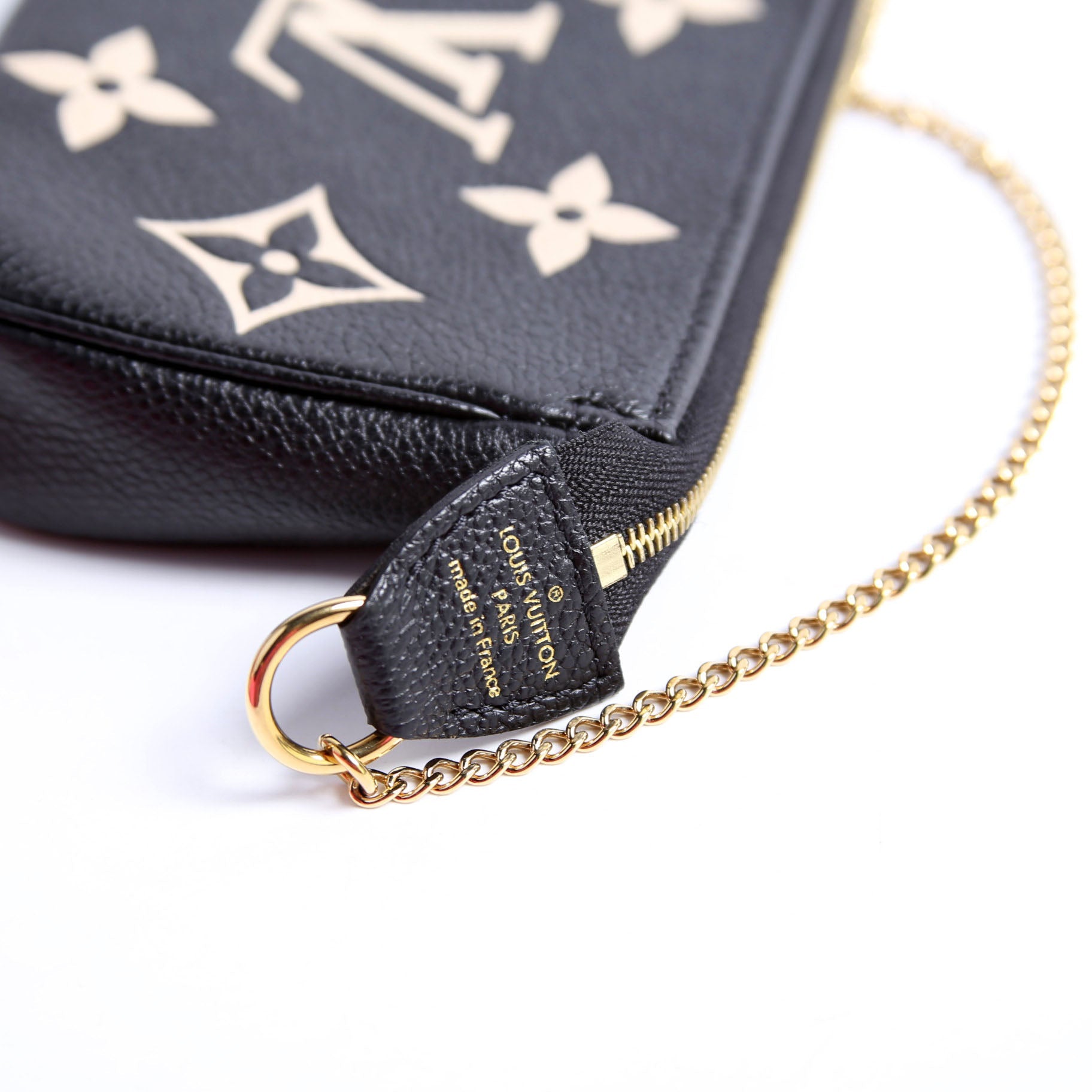 Pochette Accessories Mini Bicolor Empreinte Black/Beige