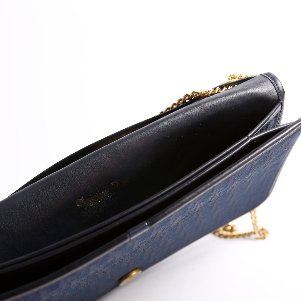 Trotter Clutch On Chain Vintage Navy