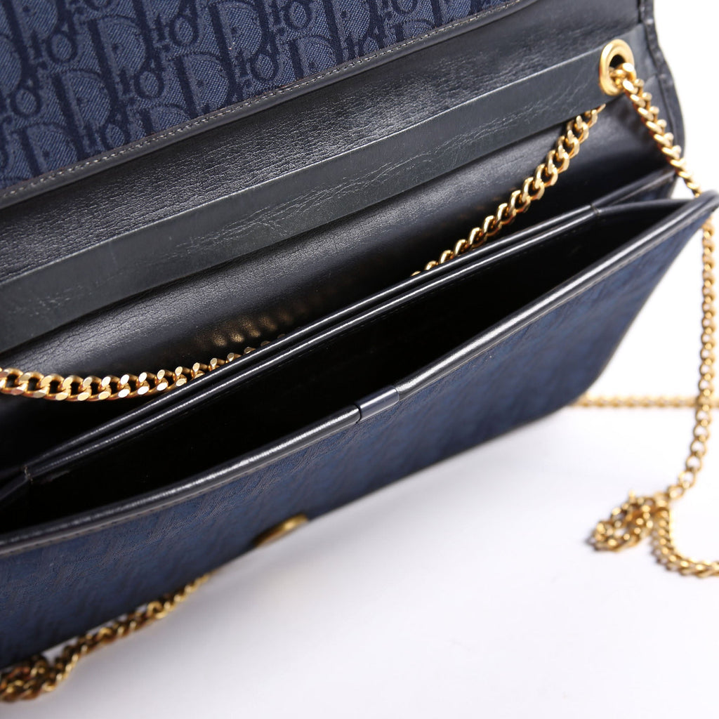Trotter Clutch On Chain Vintage Navy