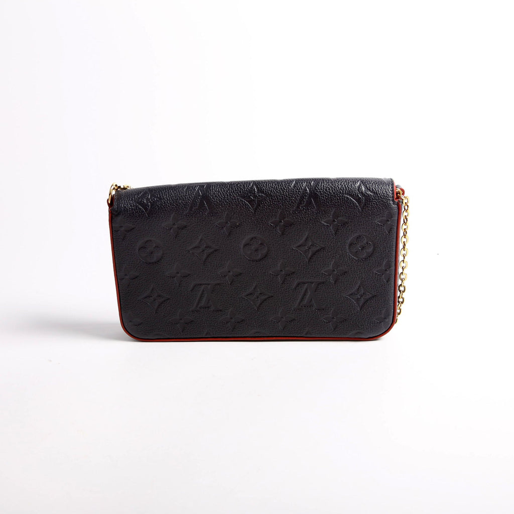 Pochette Felicie Empreinte Navy