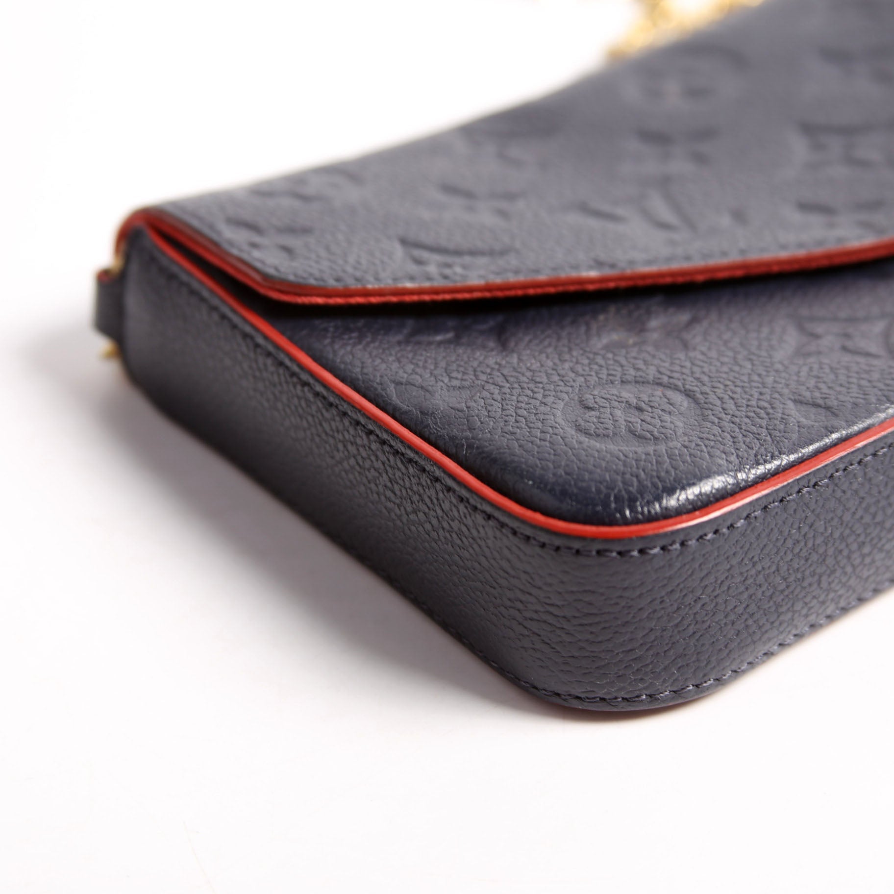 Pochette Felicie Empreinte Navy