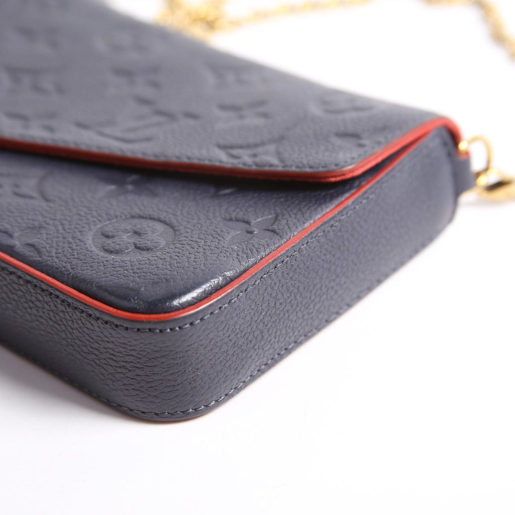 Pochette Felicie Empreinte Navy