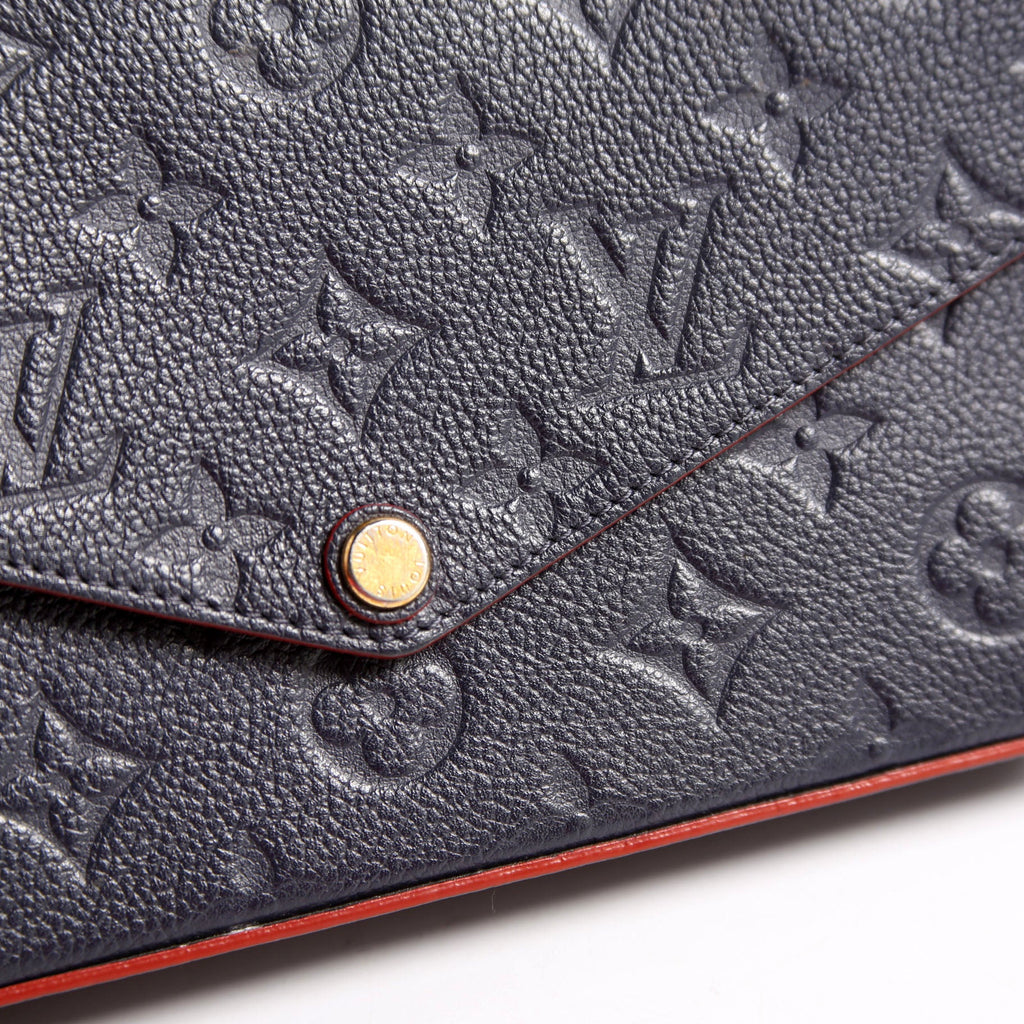 Pochette Felicie Empreinte Navy