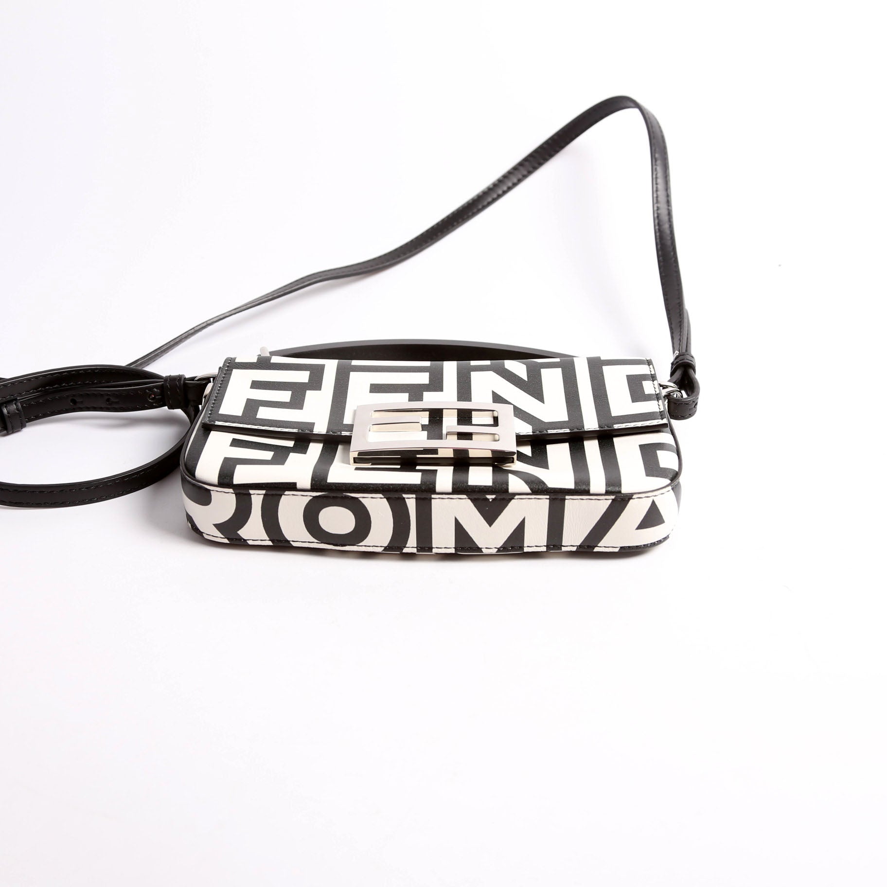 Fendi 7AS142 X Marc Jacobs Phone Baguette Black/White