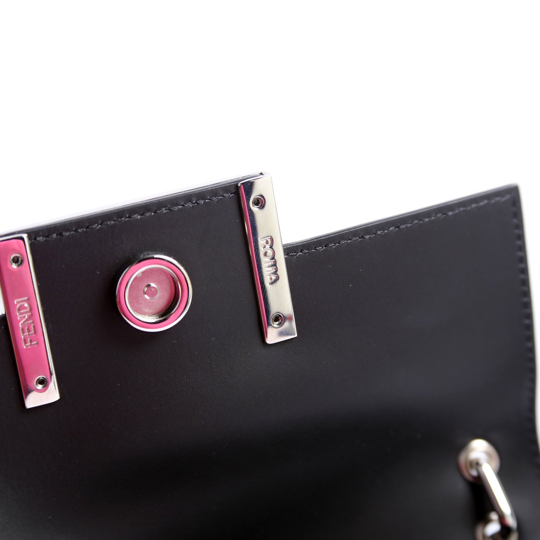 Fendi 7AS142 X Marc Jacobs Phone Baguette Black/White