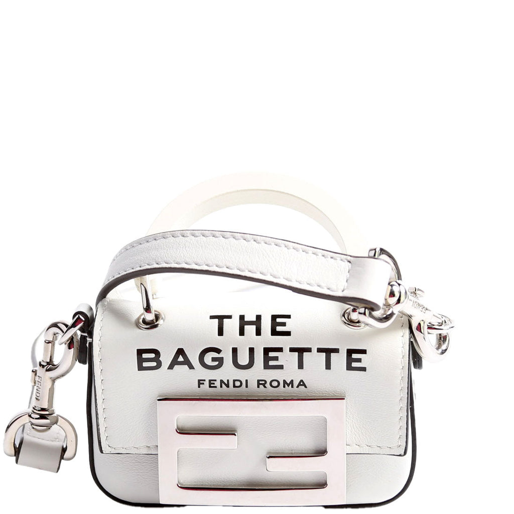 7AS136 X Marc Jacobs Nano Baguette Maxi Buckle White/Black