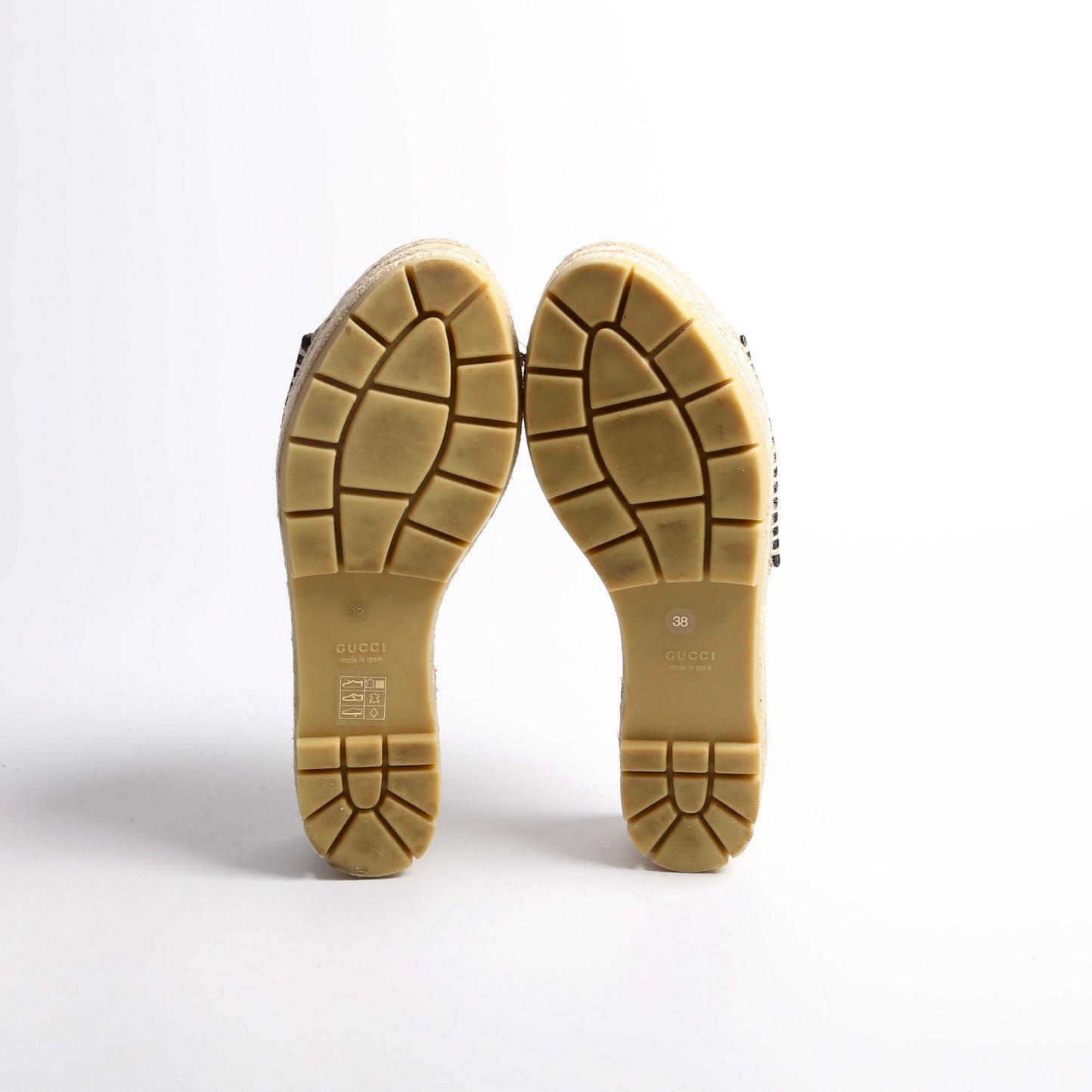 GG Espadrille Platform Sandals Size 38