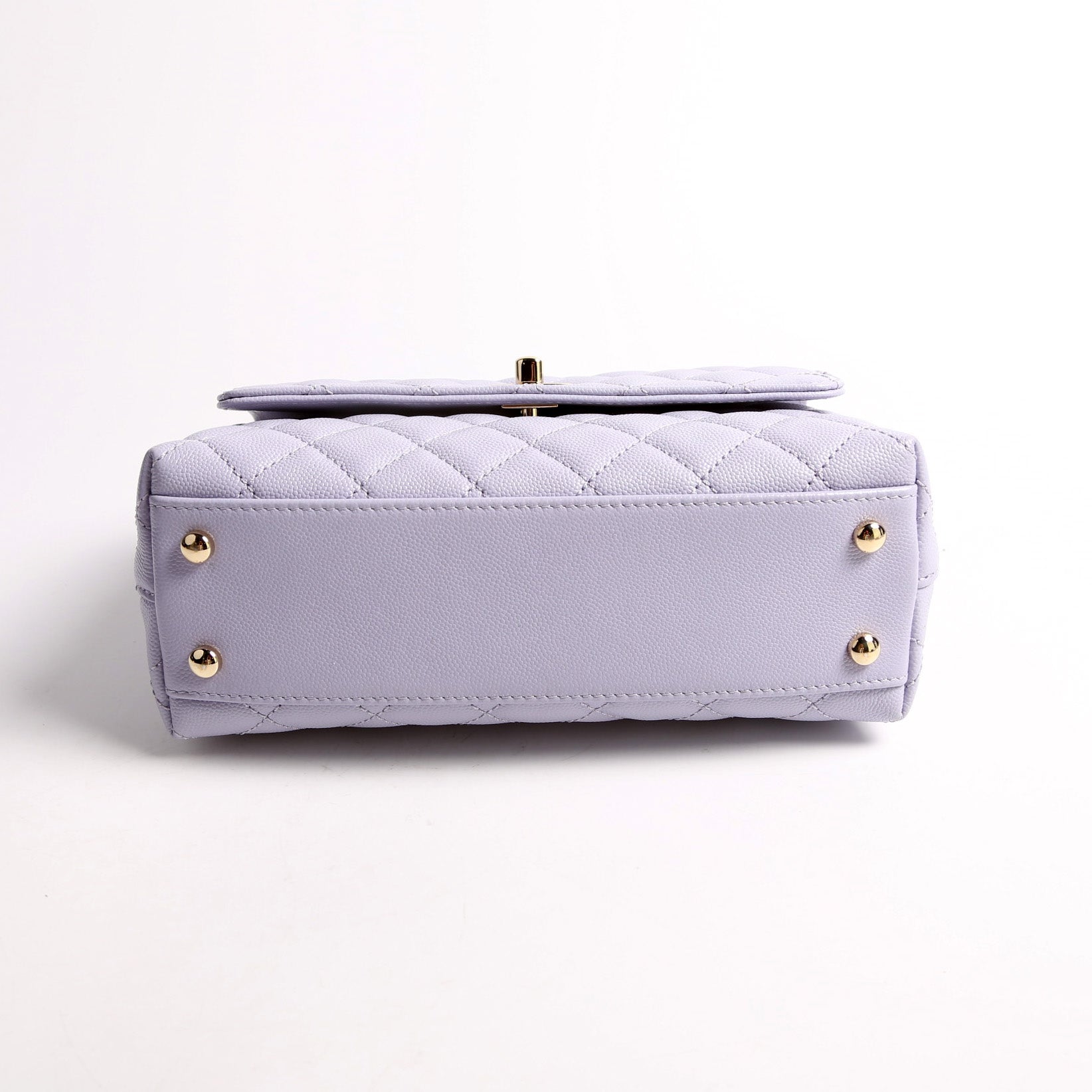 Coco Top Handle Mini Caviar RFID Purple