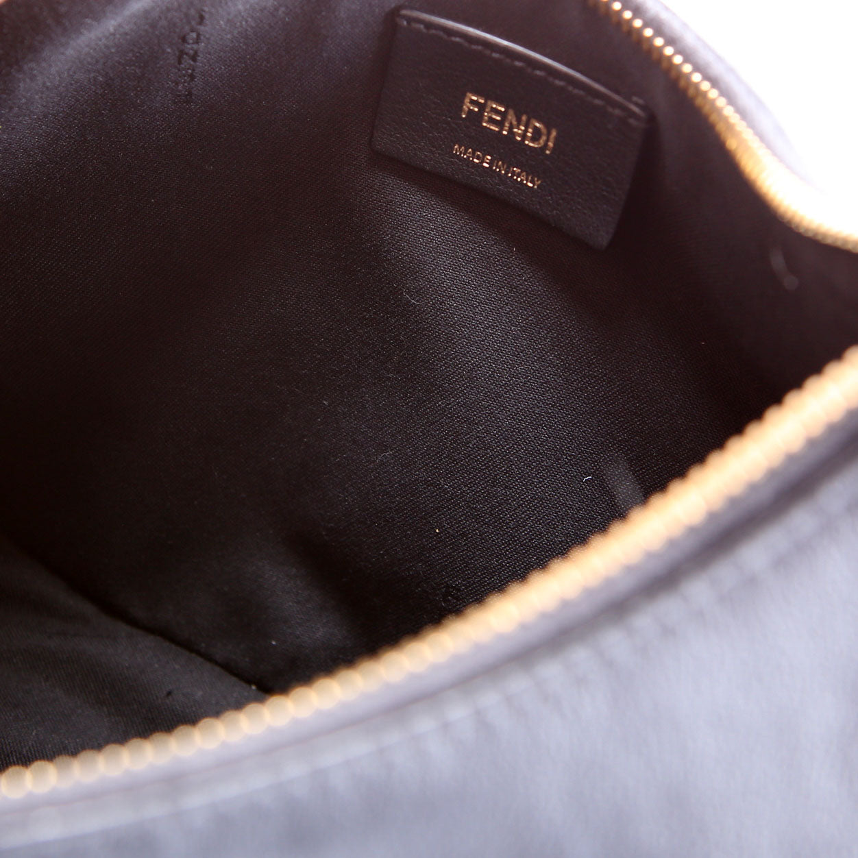 8BR798 Fendigraphy Small Leather Hobo Black