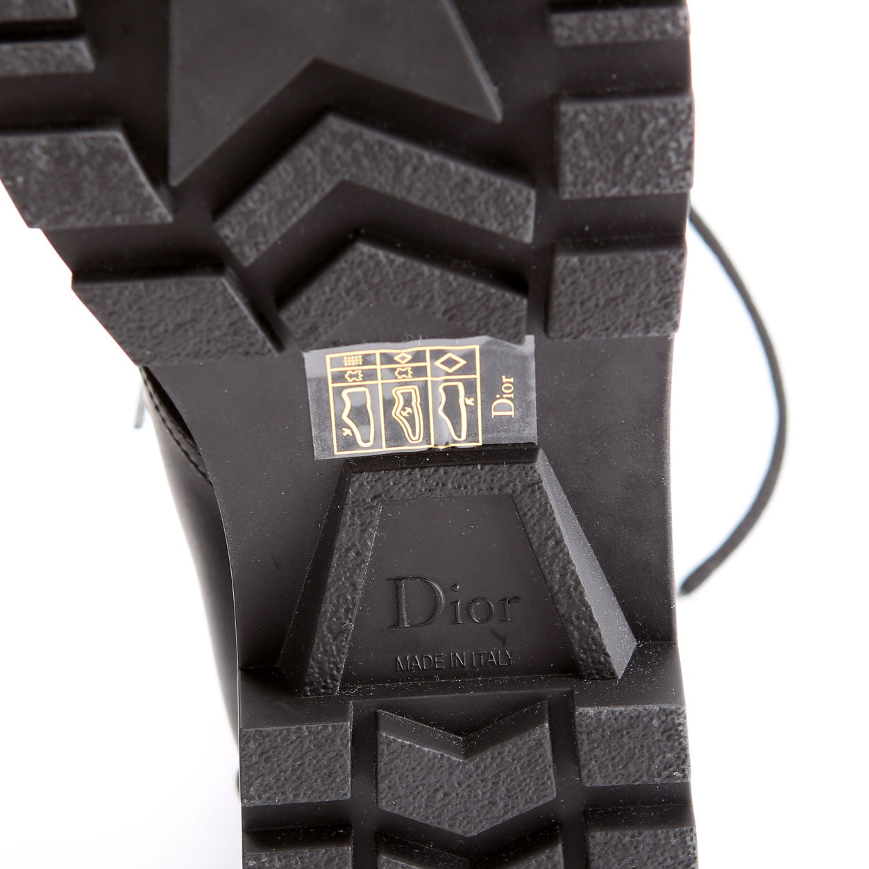 D-Major Lace-Up Ankle Boots Size 37.5 Black/White