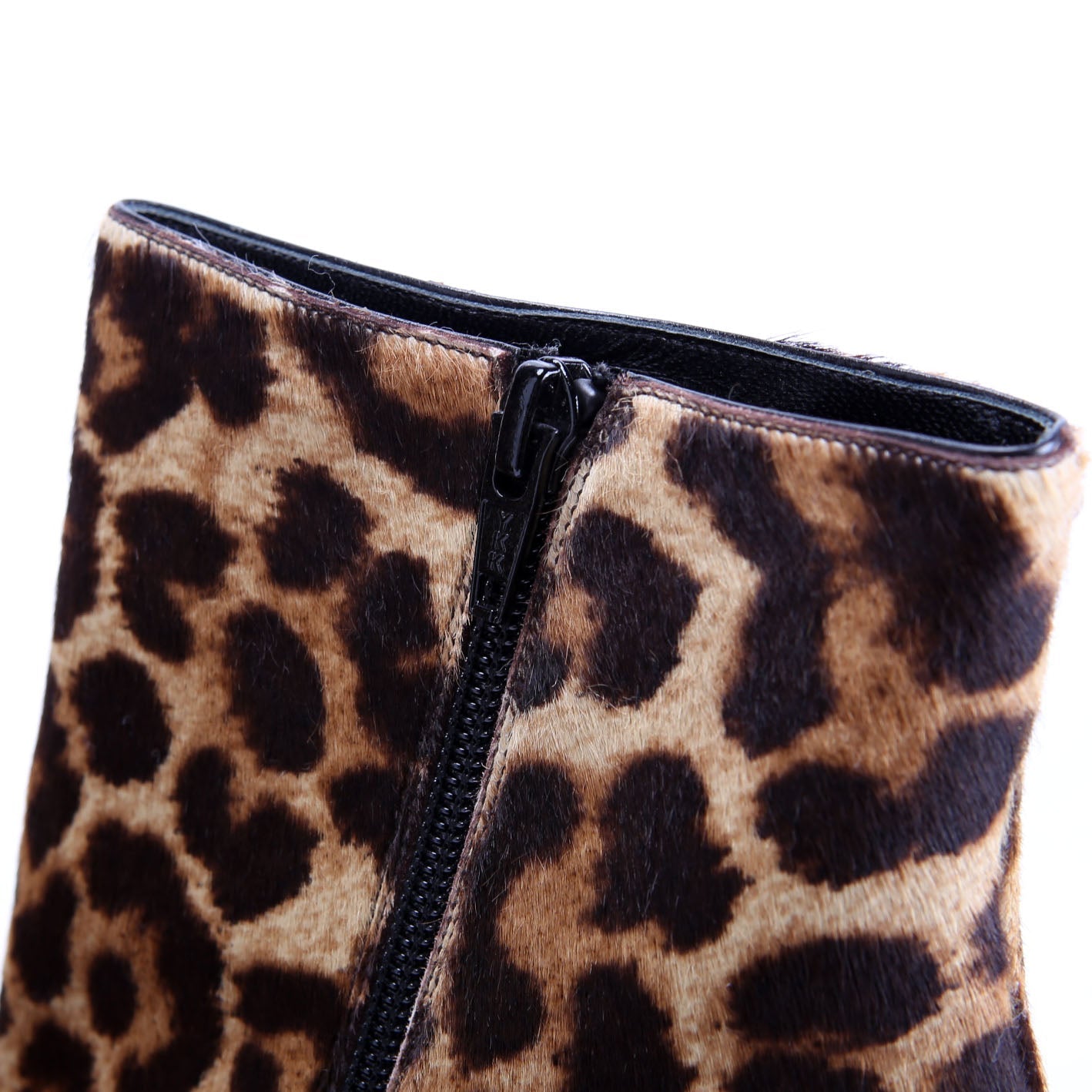 Fifi 100MM Ponyhair Booties Size 40 Brown