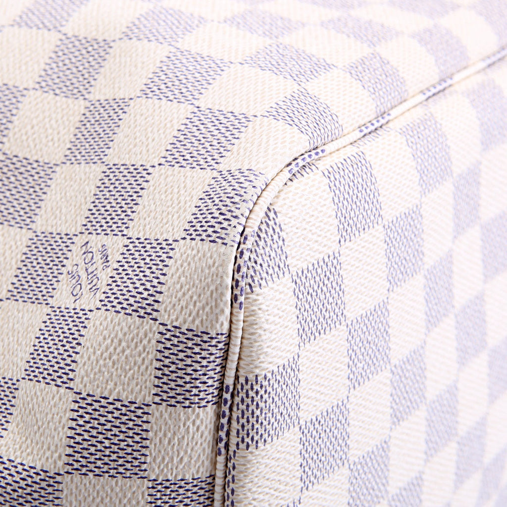 Neverfull With Wallet MM Damier Azur Pink