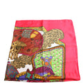 Art Des Steppes 90 Silk Scarf Red/Multicolor