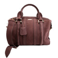 Pebbled Suede Boston Bag