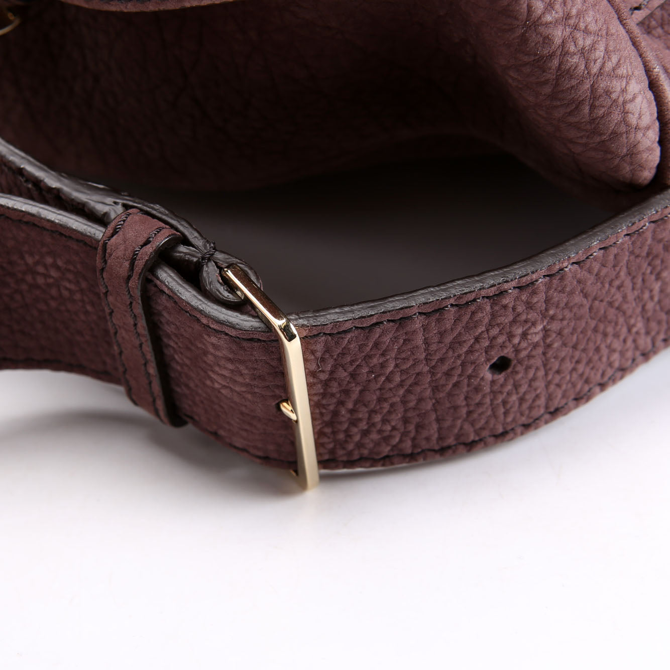 Pebbled Suede Boston Bag