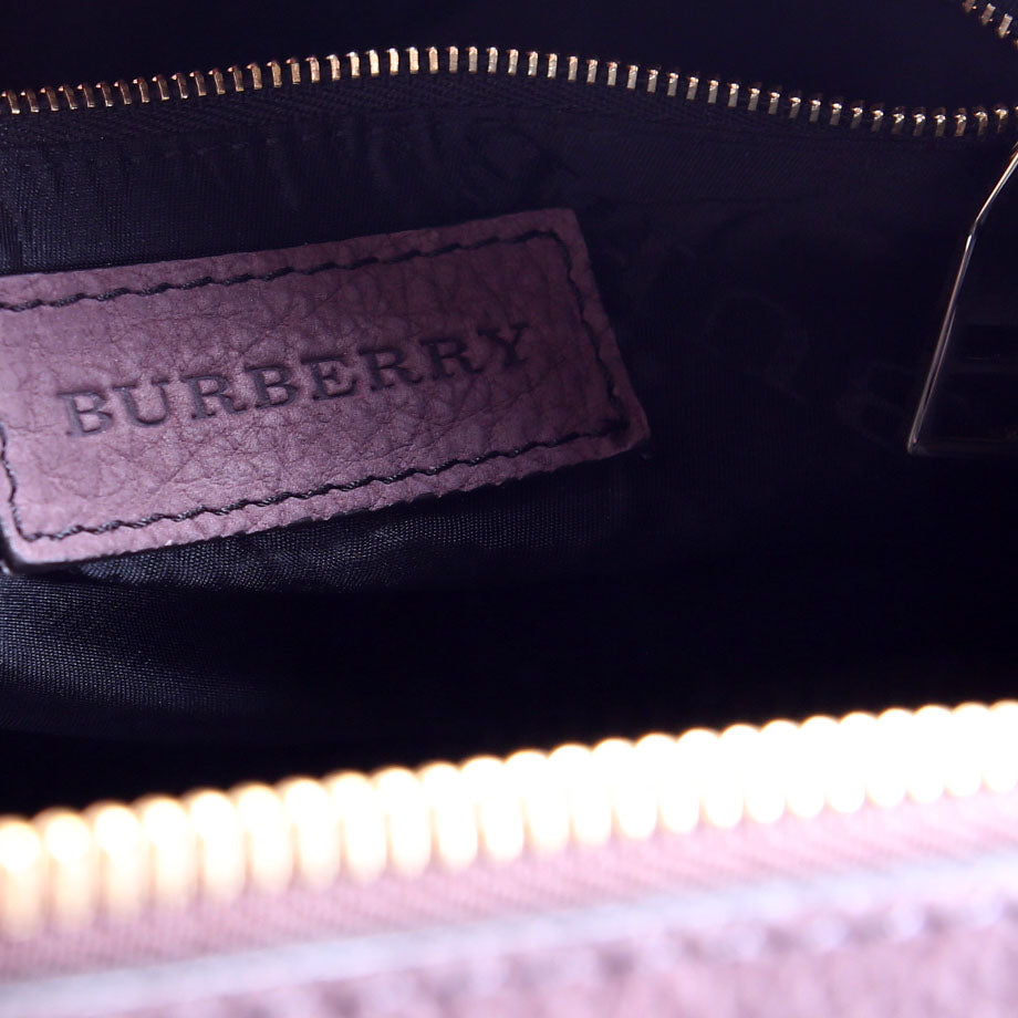 Pebbled Suede Boston Bag