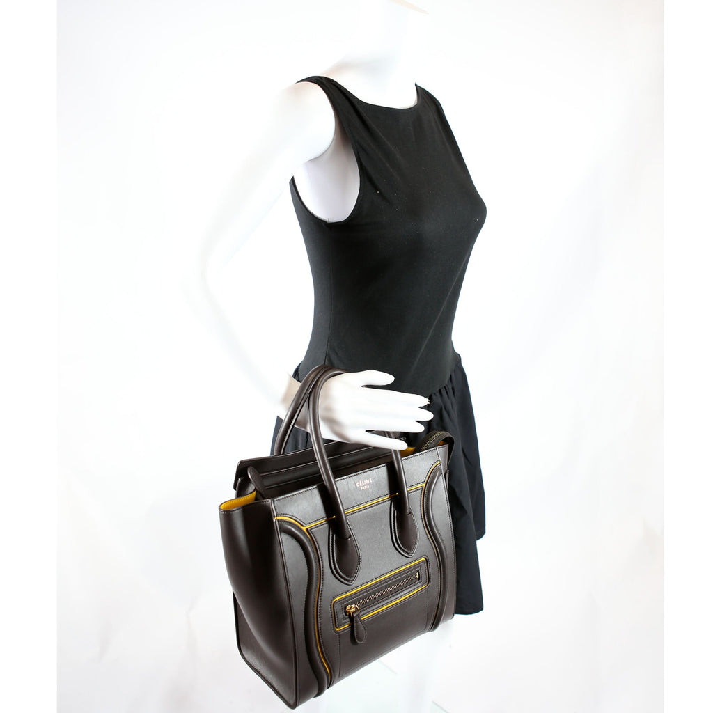 Luggage Micro Brown/Yellow