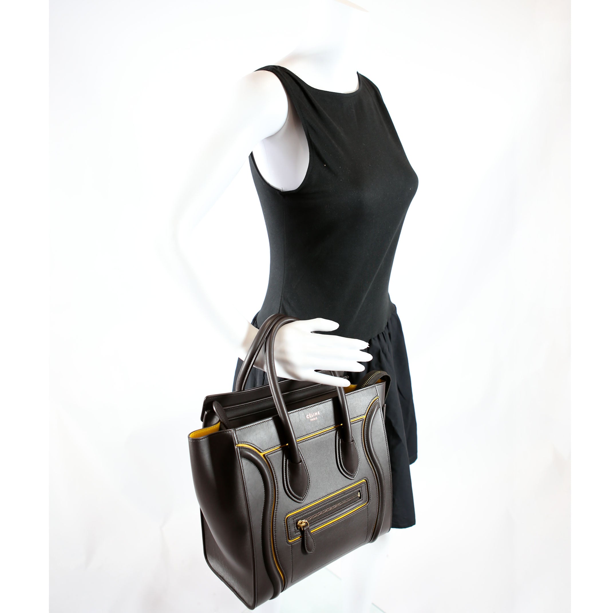 Luggage Micro Brown/Yellow