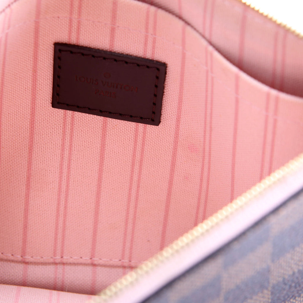 Pochette Only Damier Ebene Neverfull Pink