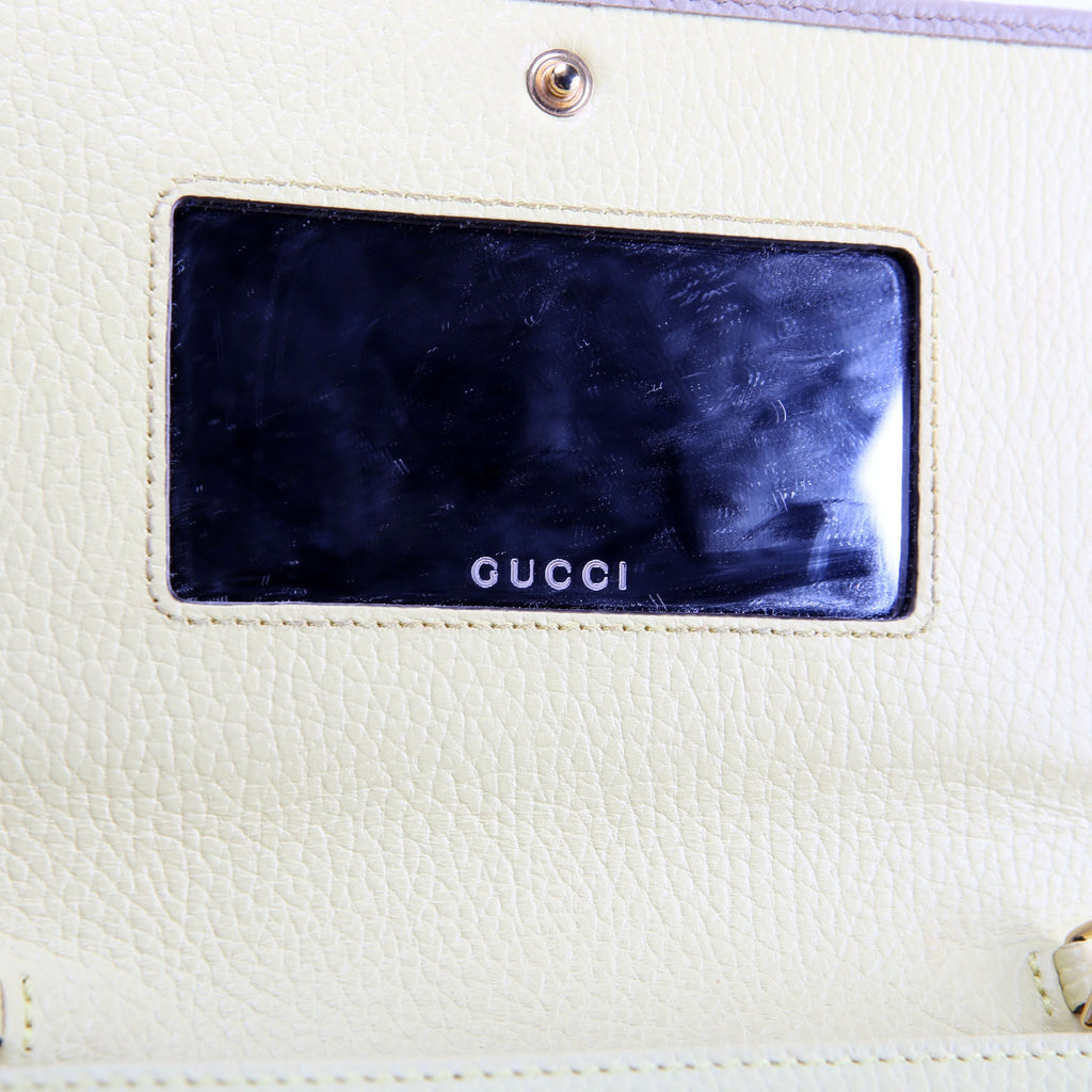 Gucci 497985 Marmont Mini Chain Bag Beige/Yellow