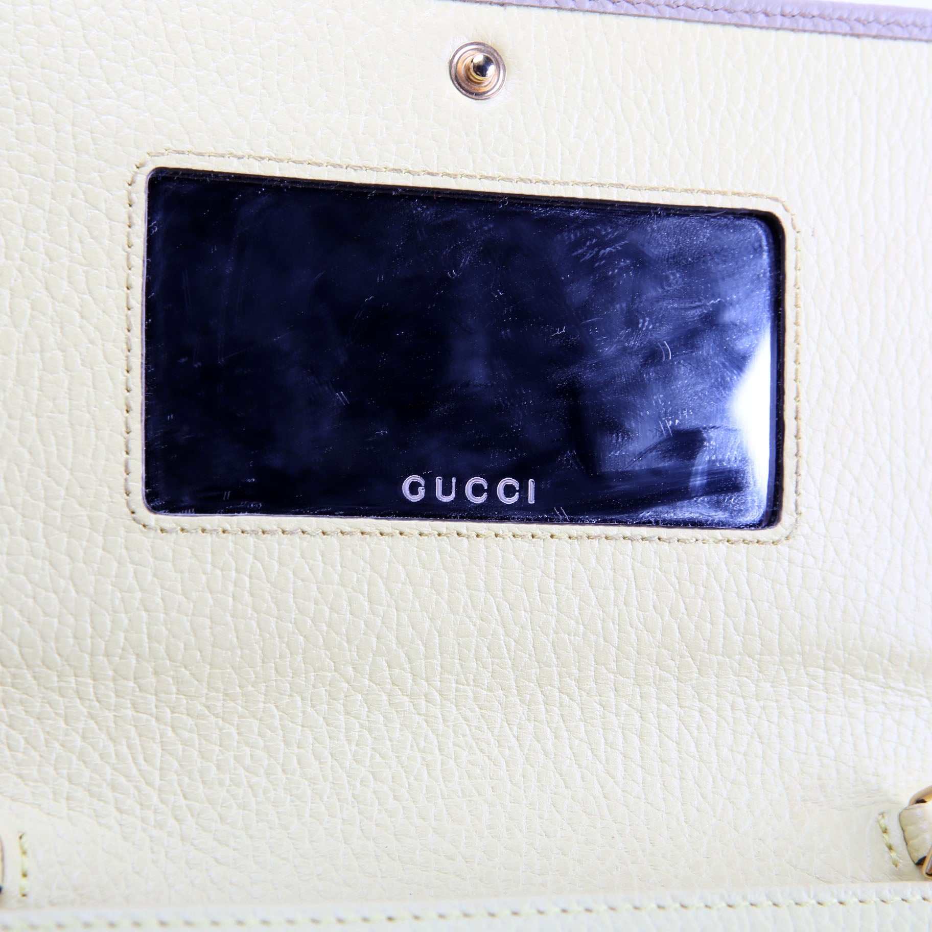 Gucci 497985 Marmont Mini Chain Bag Beige/Yellow