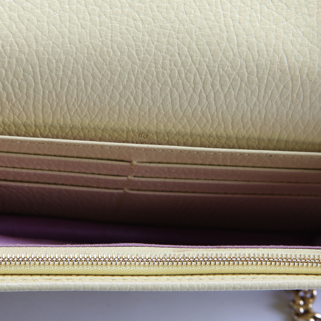 Gucci 497985 Marmont Mini Chain Bag Beige/Yellow