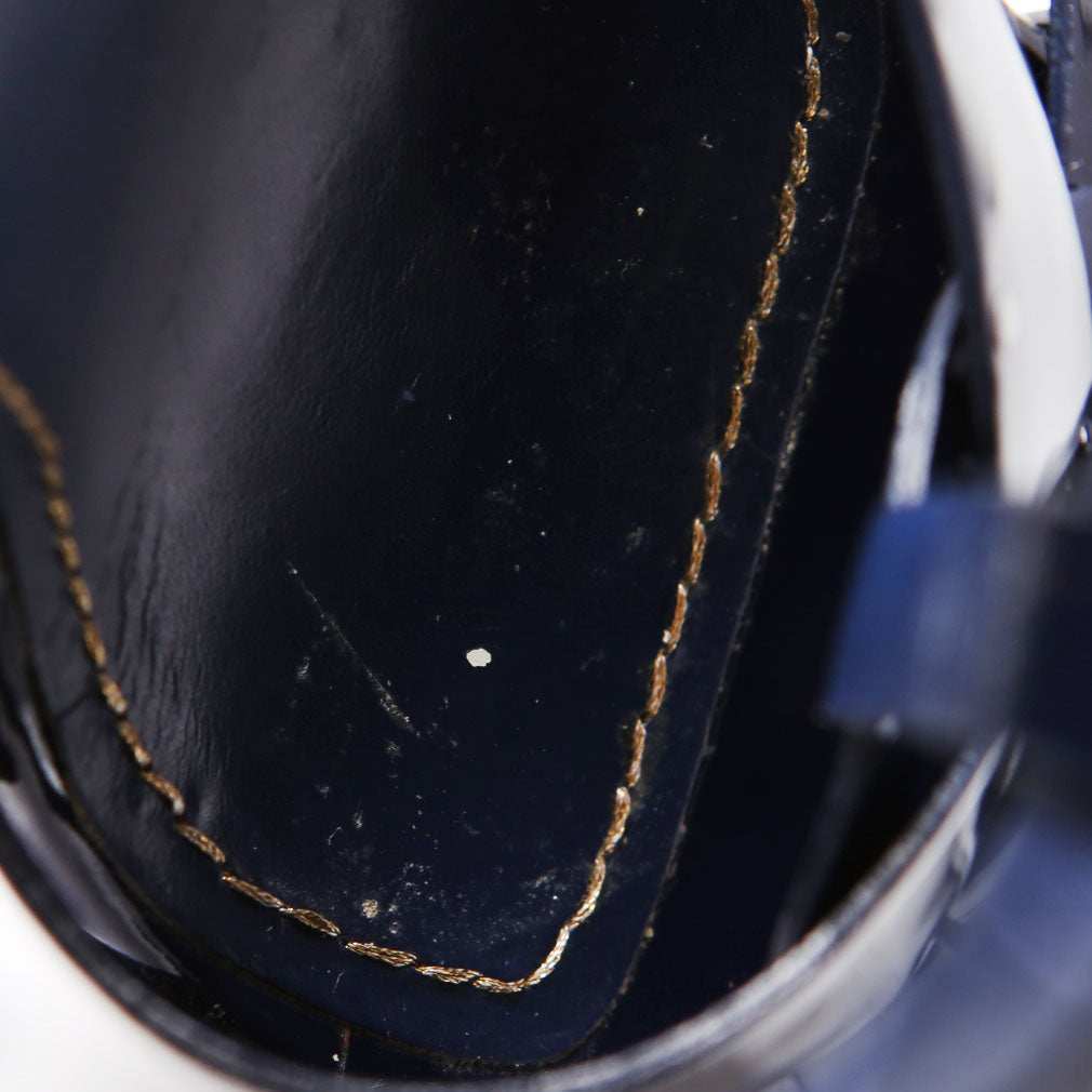 Tribute Platform Sandal Heels Size 38.5 Navy