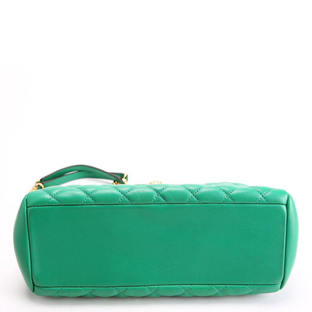 Medusa Icon Small Chain Tote Green