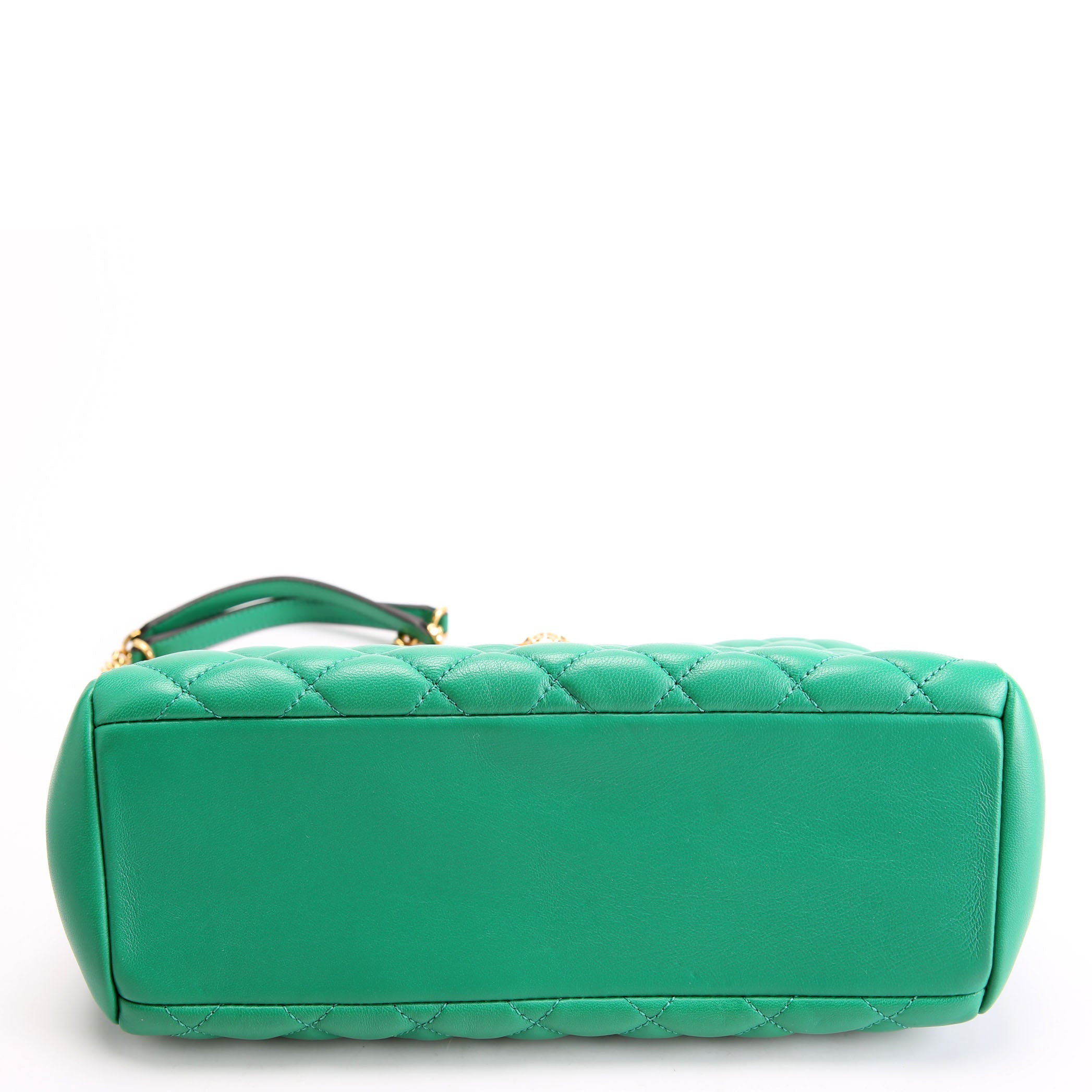 Medusa Icon Small Chain Tote Green