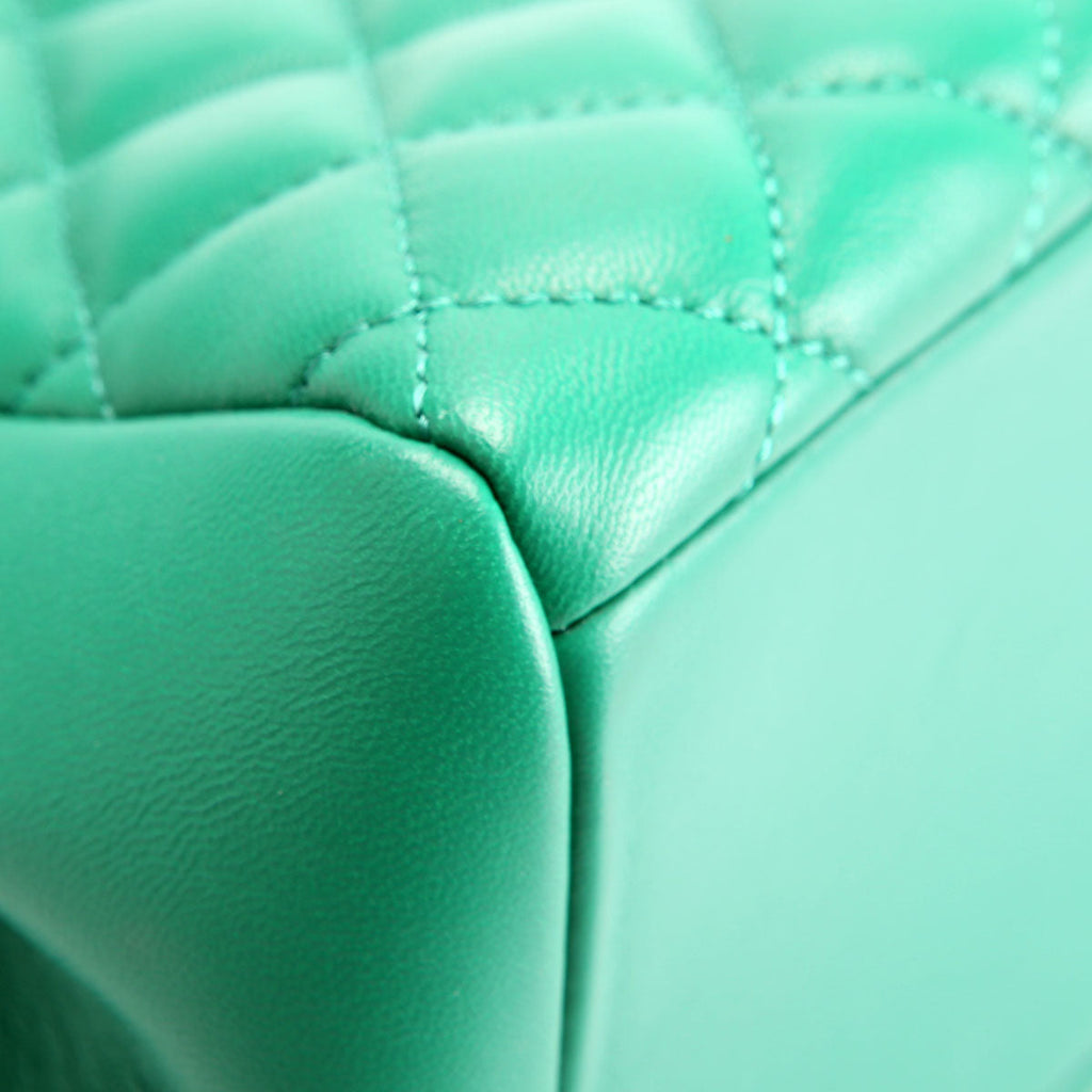 Medusa Icon Small Chain Tote Green