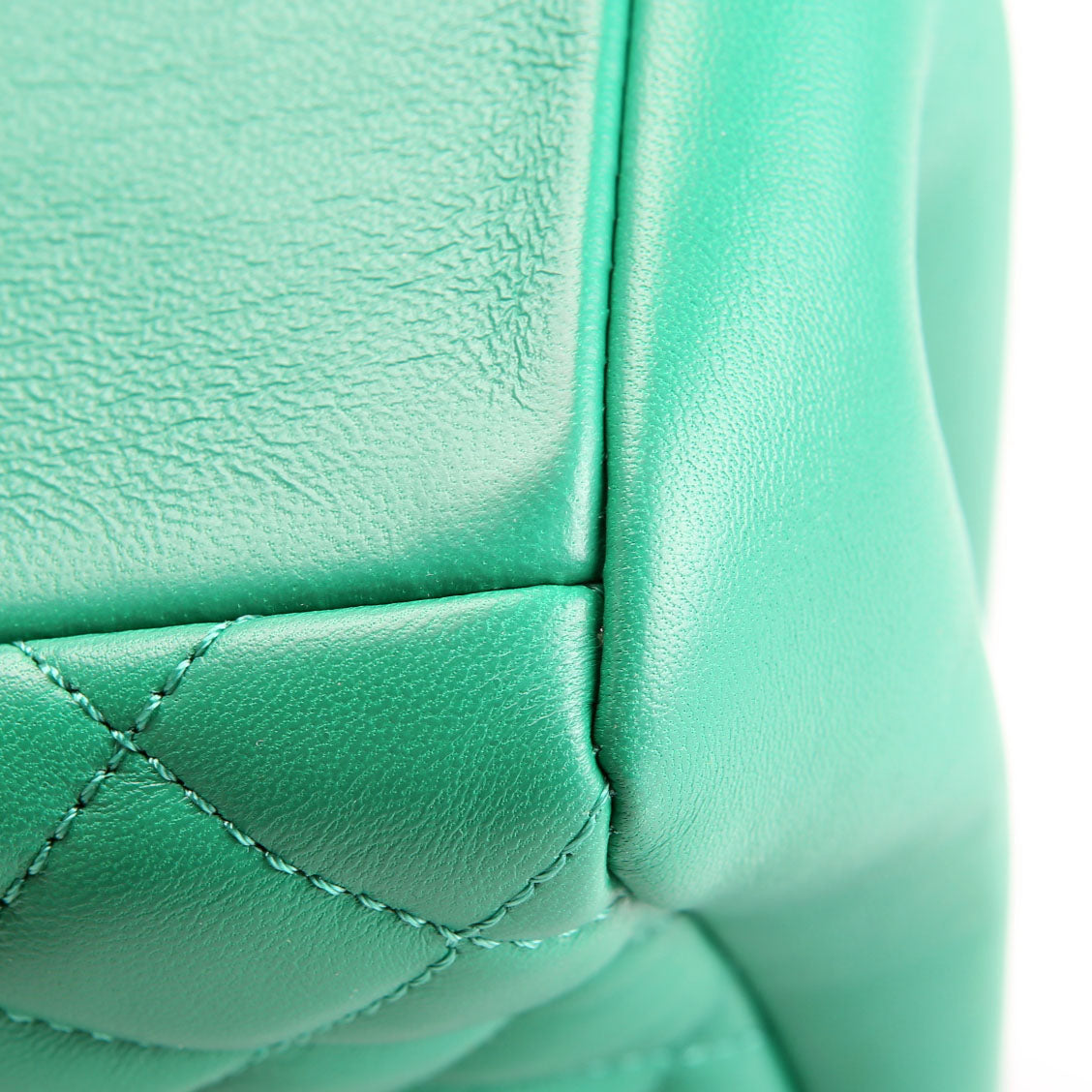Medusa Icon Small Chain Tote Green