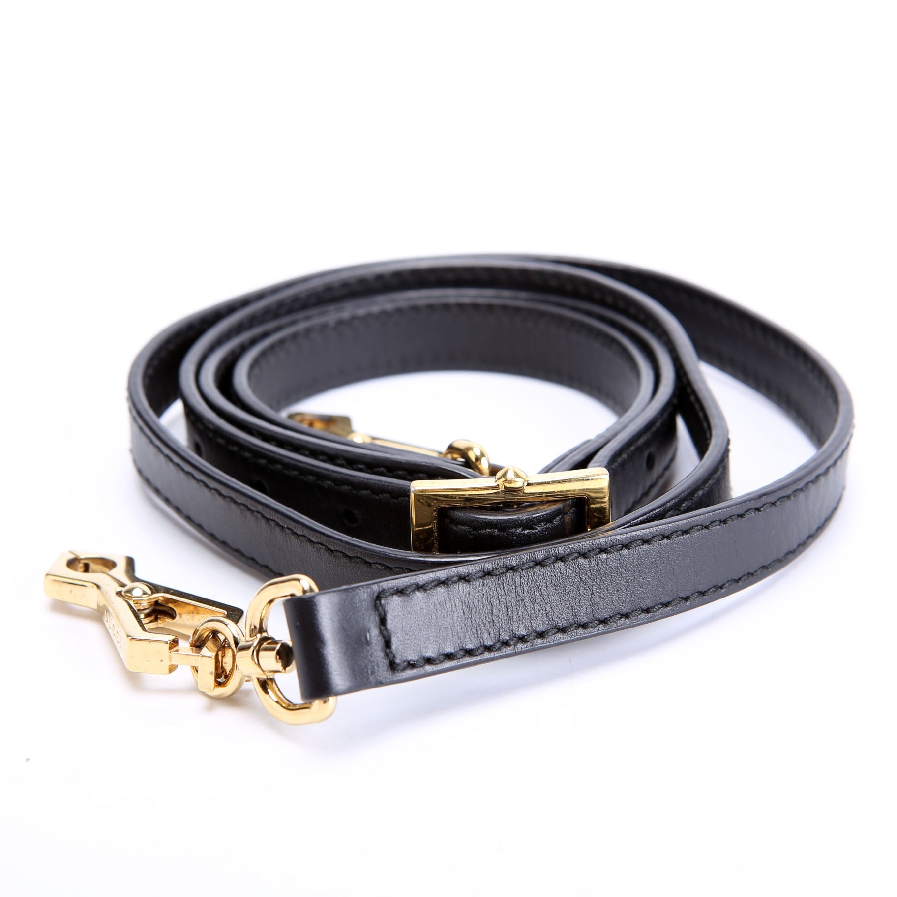 Gucci 15MM Calfskin Adjustable Strap Black