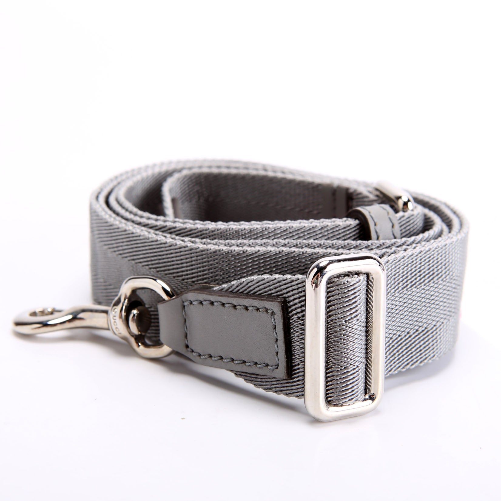 Gucci 30MM Canvas Adjustable Strap Grey
