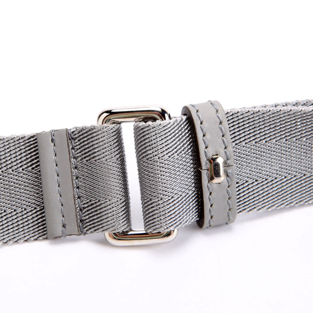 Gucci 30MM Canvas Adjustable Strap Grey