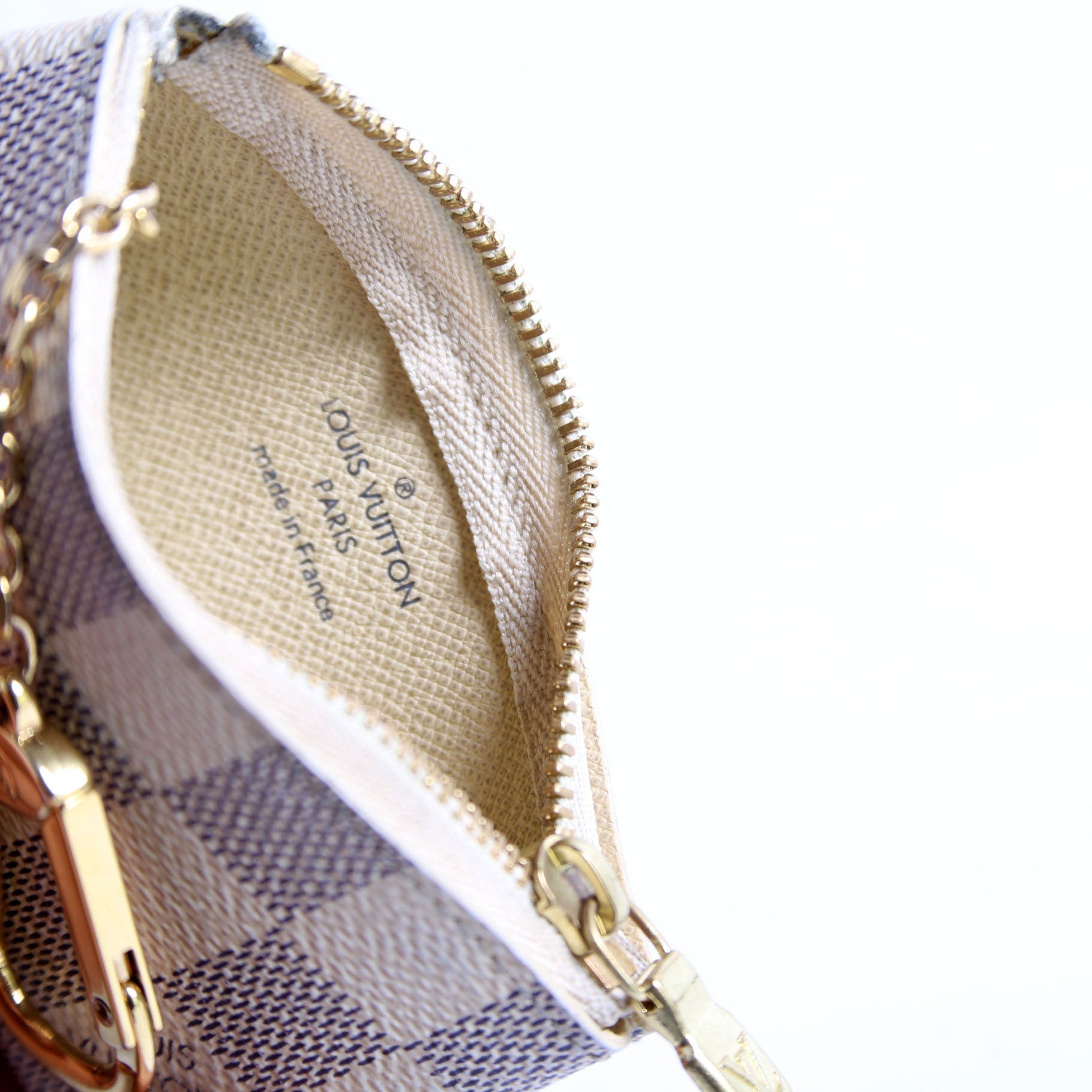 Pochette Cles Damier Azur