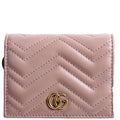 466492 GG Marmont Card Case Tan