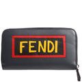7M0210 Leather Zip Around Wallet Navy