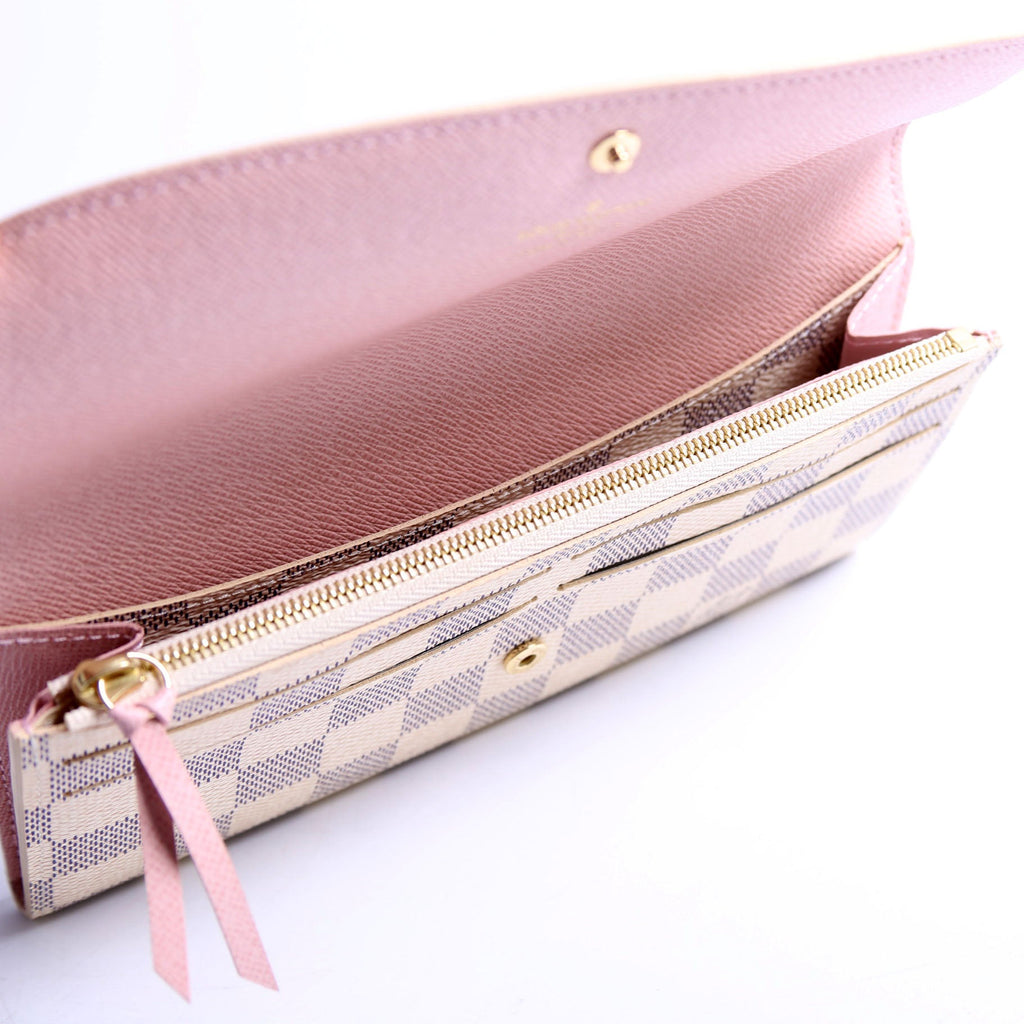 Emilie Wallet Damier Azur Newer