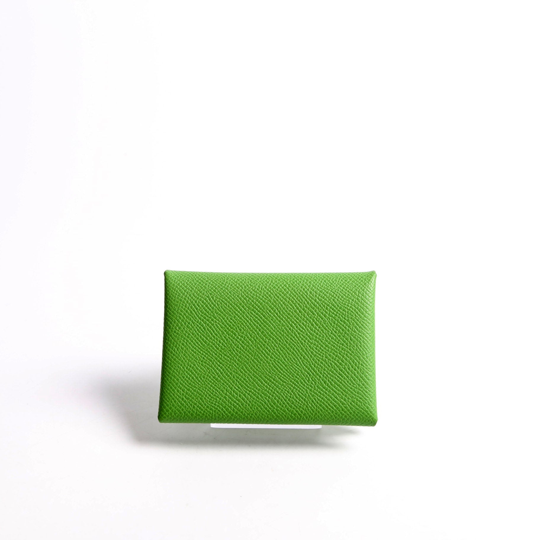 Hermes Calvi Duo Card Case Green