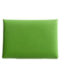 Hermes Calvi Duo Card Case Green